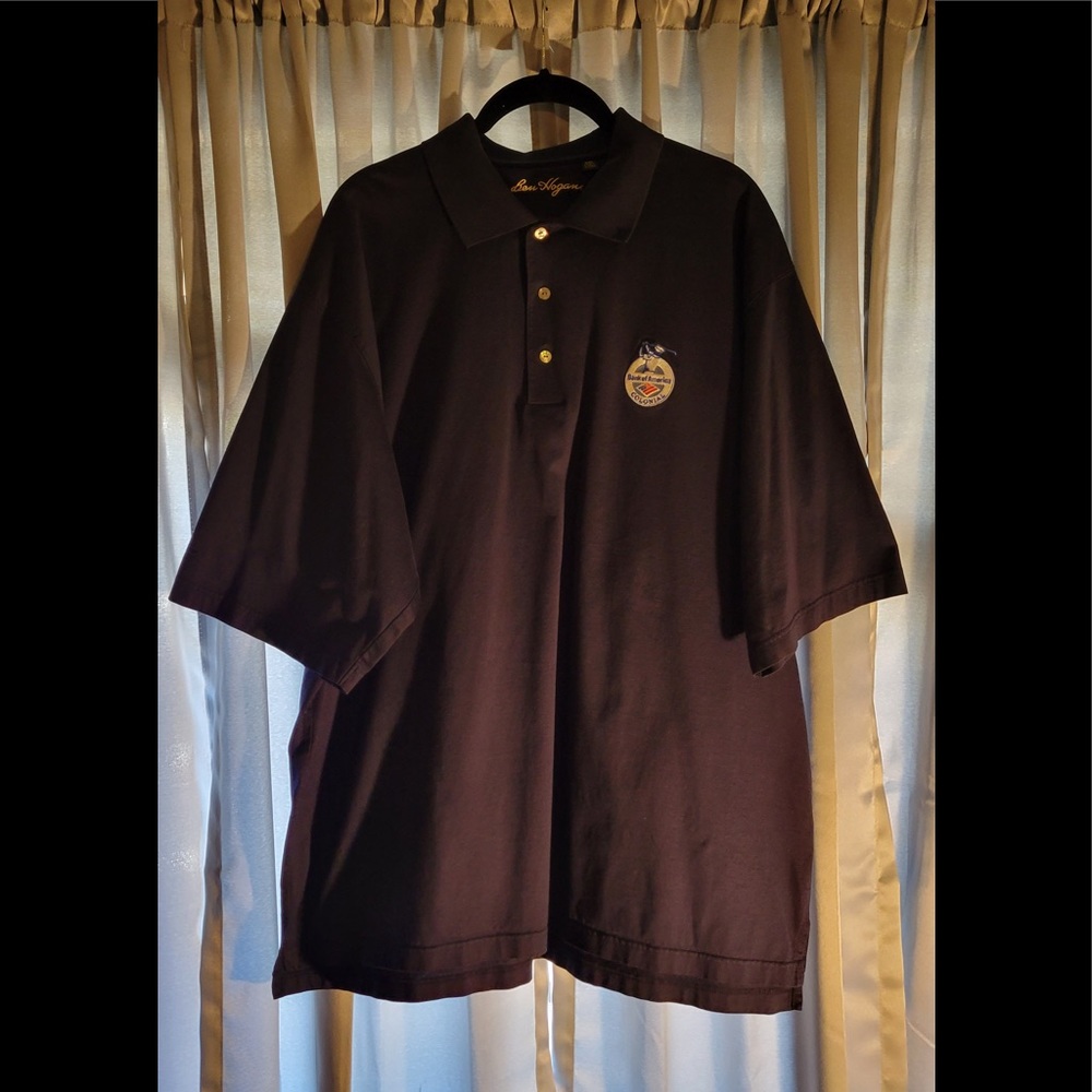 Ben Hogan Navy Golf Polo w/ Bank of America Colonial Logo